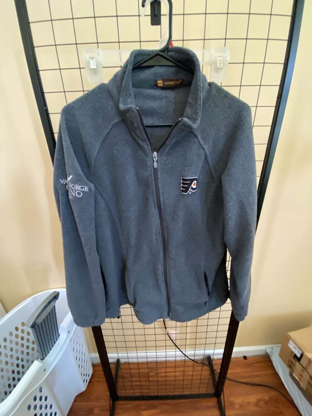 Harriton Philadelphia Flyers Full Zip Fleece Jacket with Valley Forge Casino